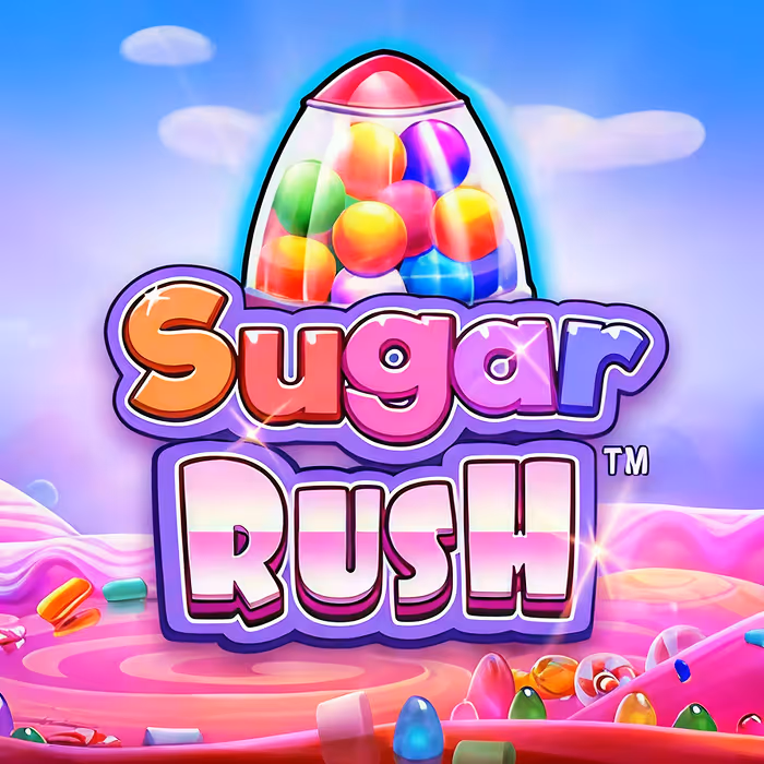 Sugar Rush colorful slot game with sweet treats and cluster pays